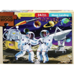 A4 "Moon Landing" 24 Piece Wooden Puzzle  A4 "Moon Landing" 24 Piece Wooden Puzzle